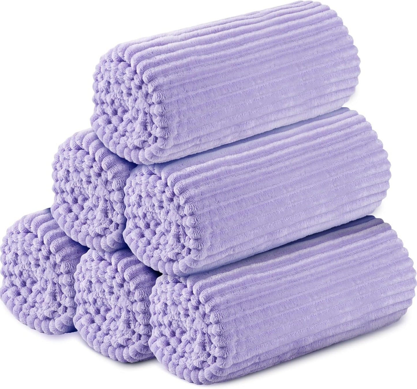 Buryeah 6 Pcs Flannel Throw Blanket for Cozy Comfort Anywhere