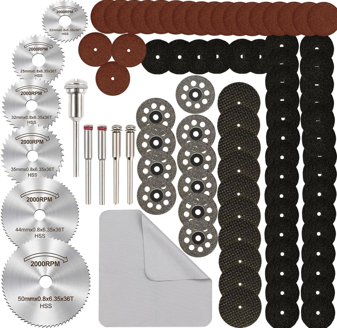 IELEK 88Pc Rotary Tool Cutting Wheel Set: Precision Cuts Every Material!