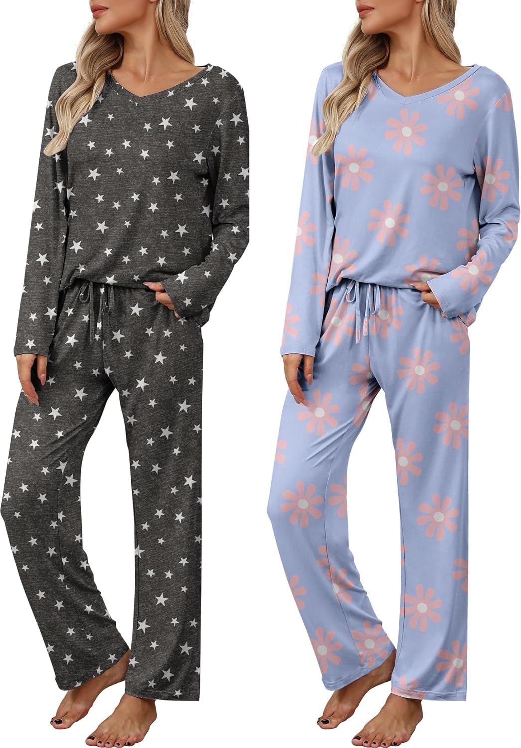 Ekouaer Womens 2 Pack Pajama Set for Ultimate Comfort and Style