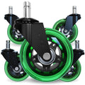 Office Oasis Roller Style Office Chair Wheels - Smooth, Quiet Casters