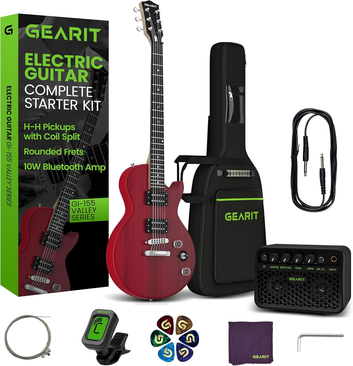 GEARit GI-155 Electric Guitar Set - All-Inclusive Starter Kit for Rockstars!