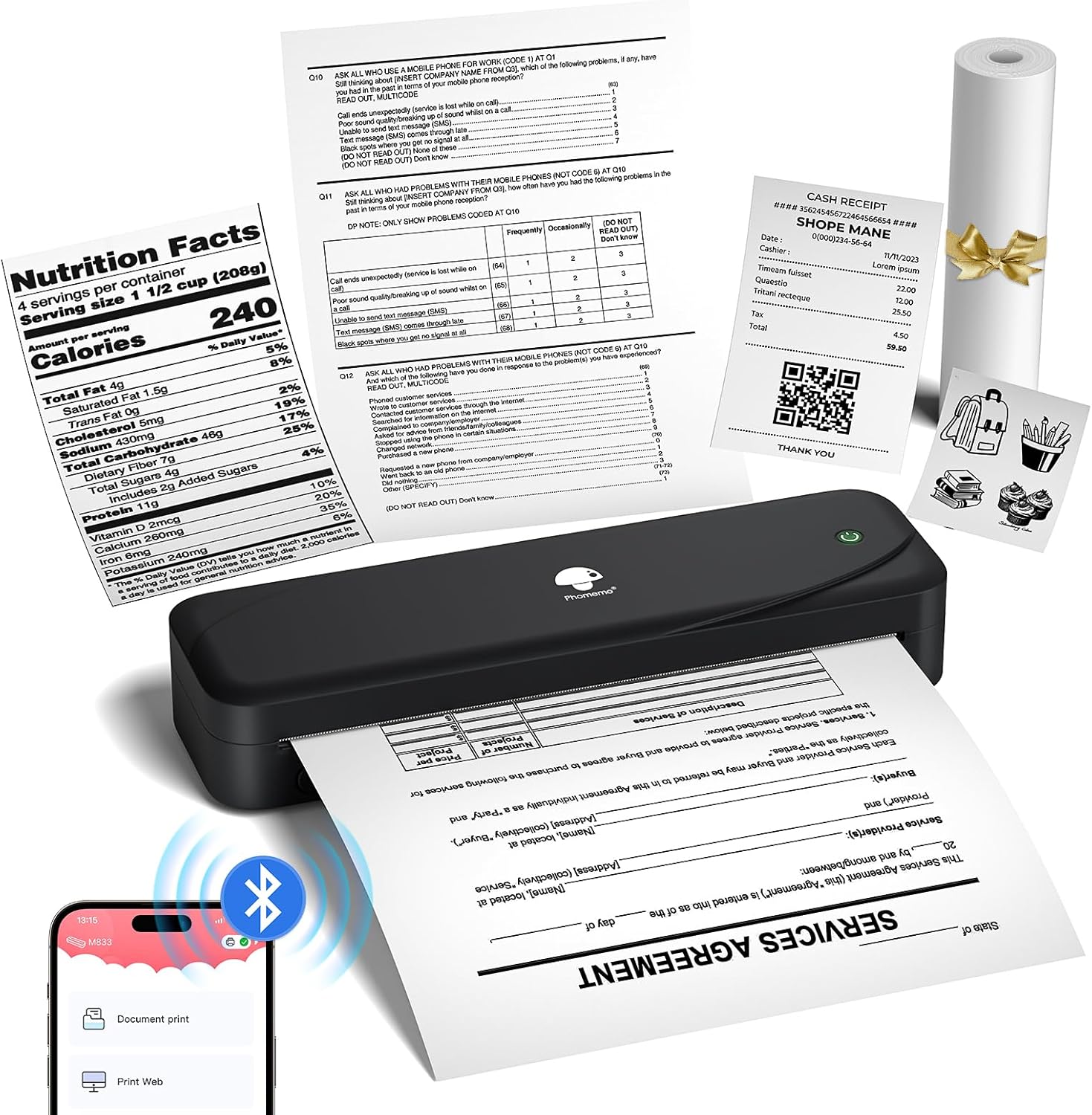 Phomemo M833: Inkless Portable Printer for Travel