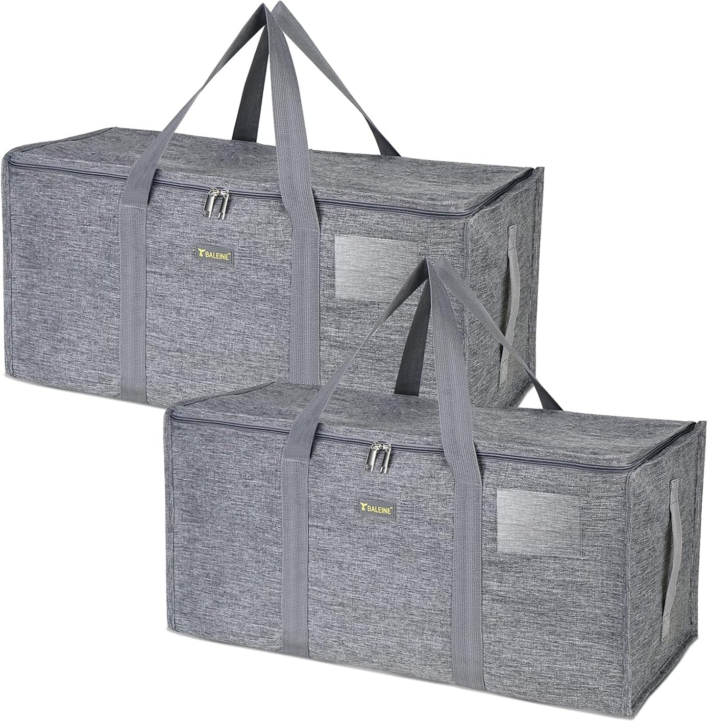 Extra Large Storage Tote with Zippers for Heavy-Duty Use