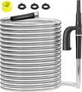 Durable 100ft Metal Garden Hose - Heavy Duty Stainless Steel