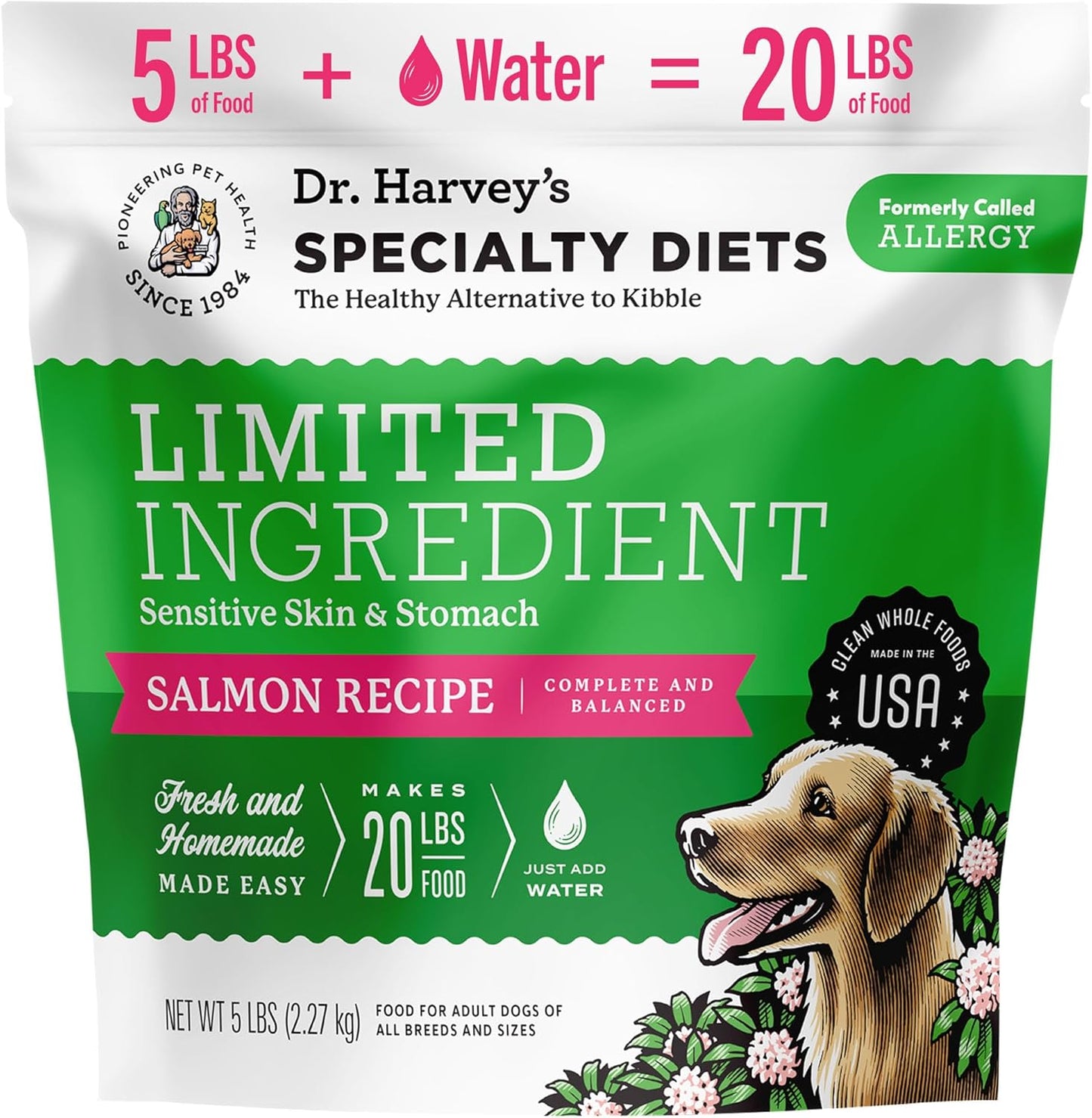 Dr. Harvey's Limited Ingredient Salmon Recipe for Sensitive Dogs