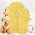 Sequin Arch Cover Gold 6FT 7.2FT Spandex Fitted Arch Covers - Elegant