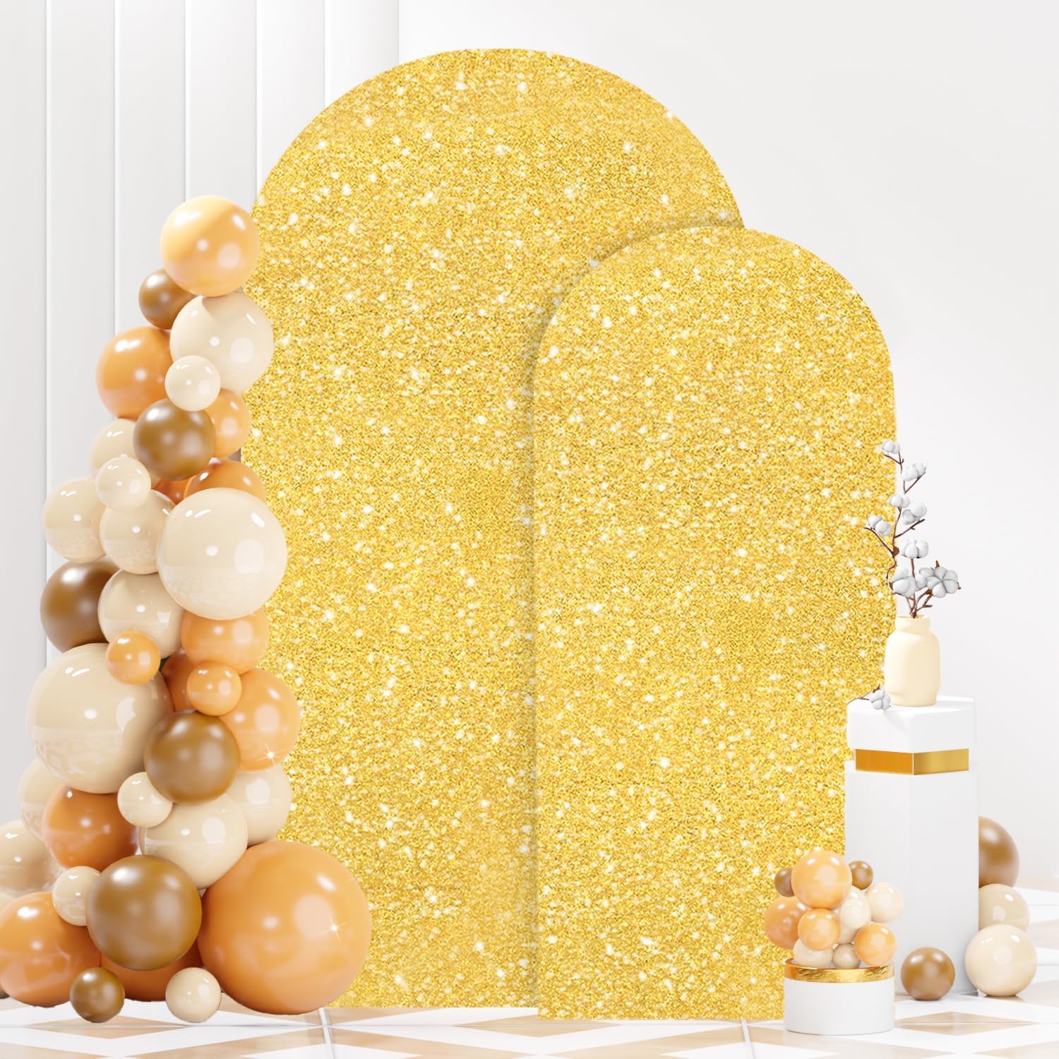Sequin Arch Cover Set of 2 for Stunning Wedding Decor