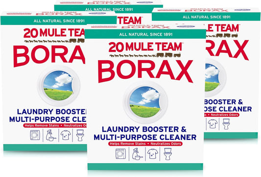 Natural Borax 4-Pack, 65oz - Boosts Detergent & Cleans Everything
