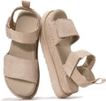 Project Cloud Genuine Leather Platform Sandals Women - Memory Foam has
