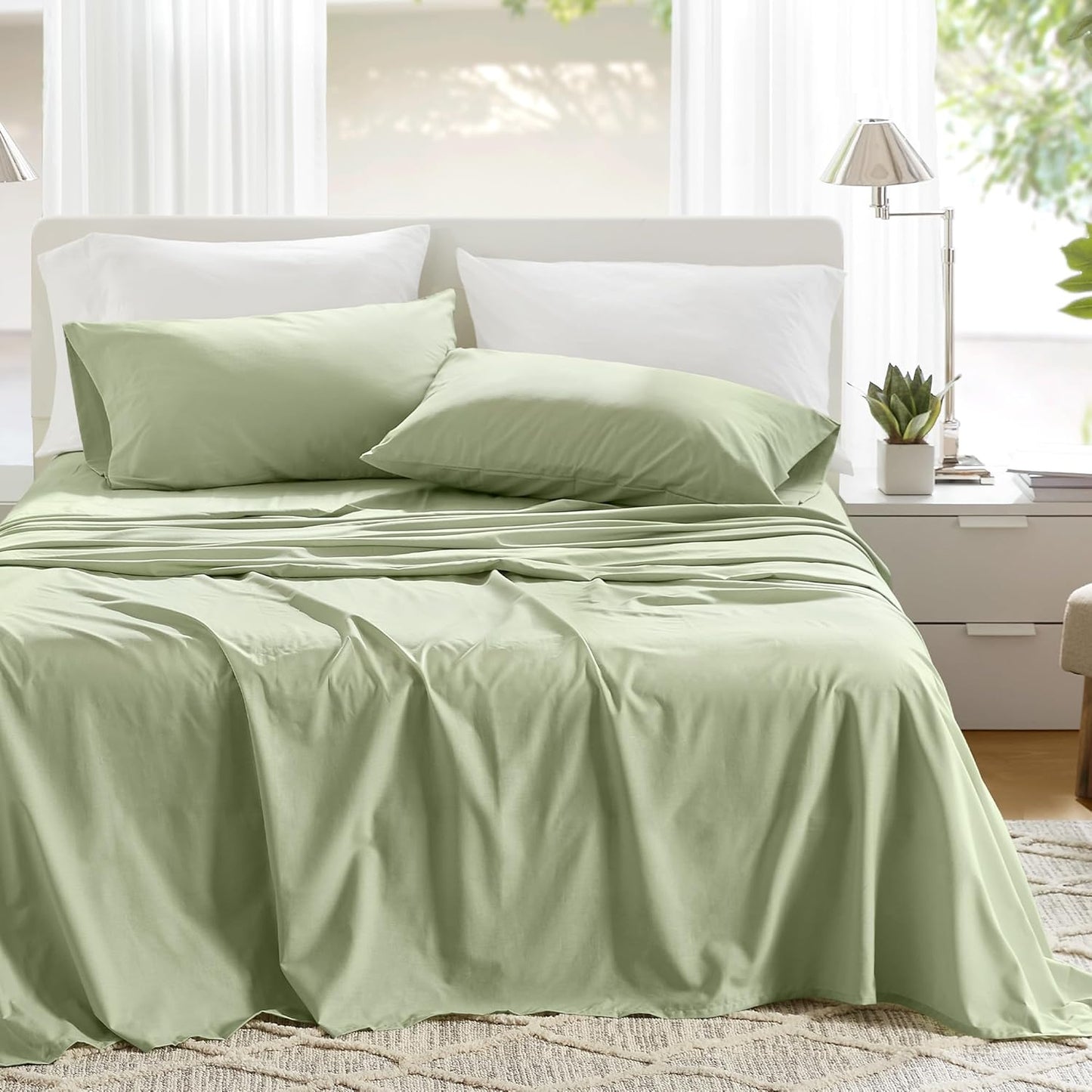Comfort Spaces 100% Cotton Sheets Cal King for Cozy Comfort