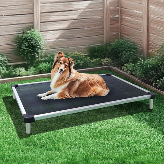 FXW TitanNest Chew-Proof Elevated Dog Bed for Medium Dogs