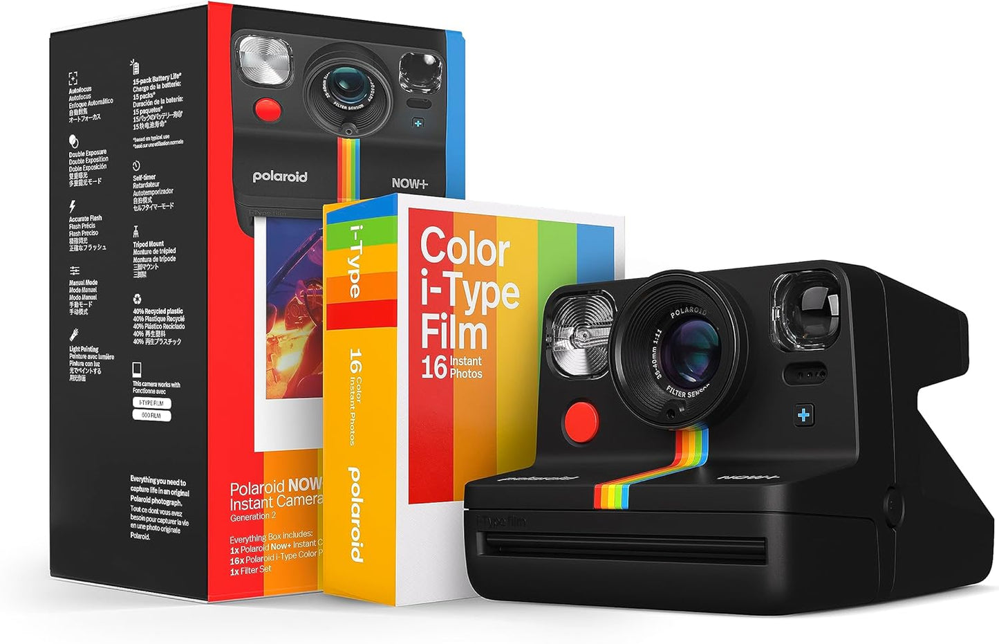 Bluetooth Instant Camera Bundle - Black