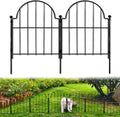 Garden Fence 22 in H x 10.83 ft L Arched Rustproof Metal Fence - No
