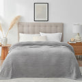 Snuggle Sac Queen Size Blue Blanket for Bed - Luxuriously Soft Throw