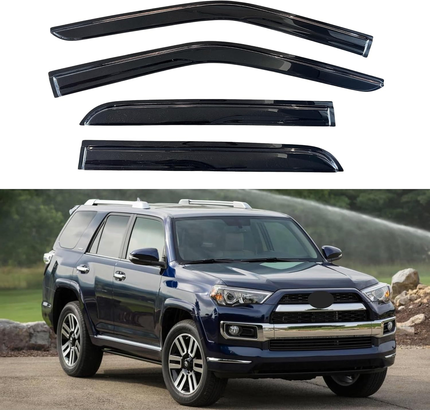 KPY Window Visor for Toyota 4Runner 2010-2024 - Rain Guard