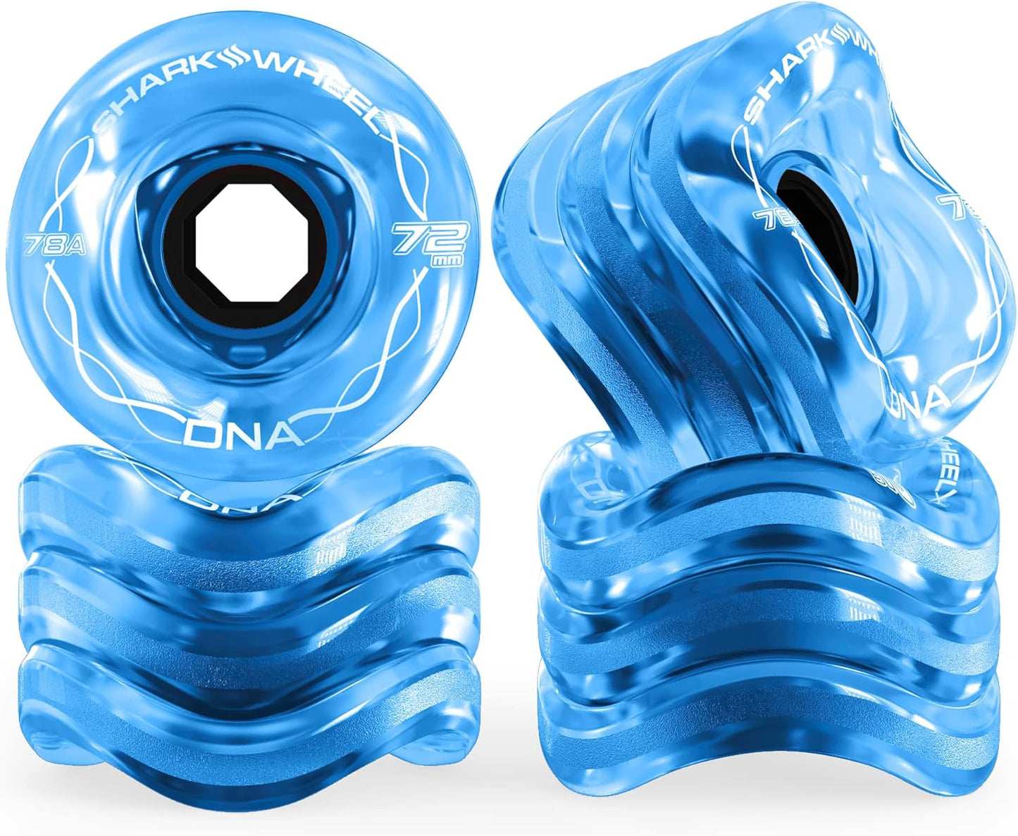 Shark Wheel 72mm Longboard Cruising Wheels for All Terrain