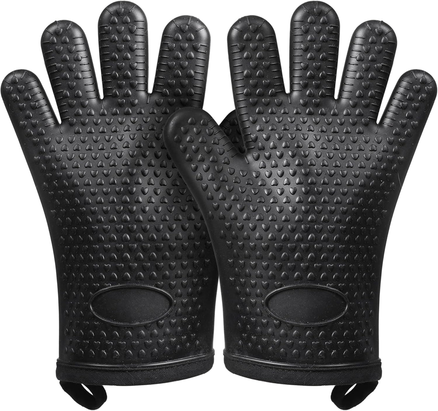 Heat-Resistant Silicone Oven Gloves - Waterproof & Non-Slip