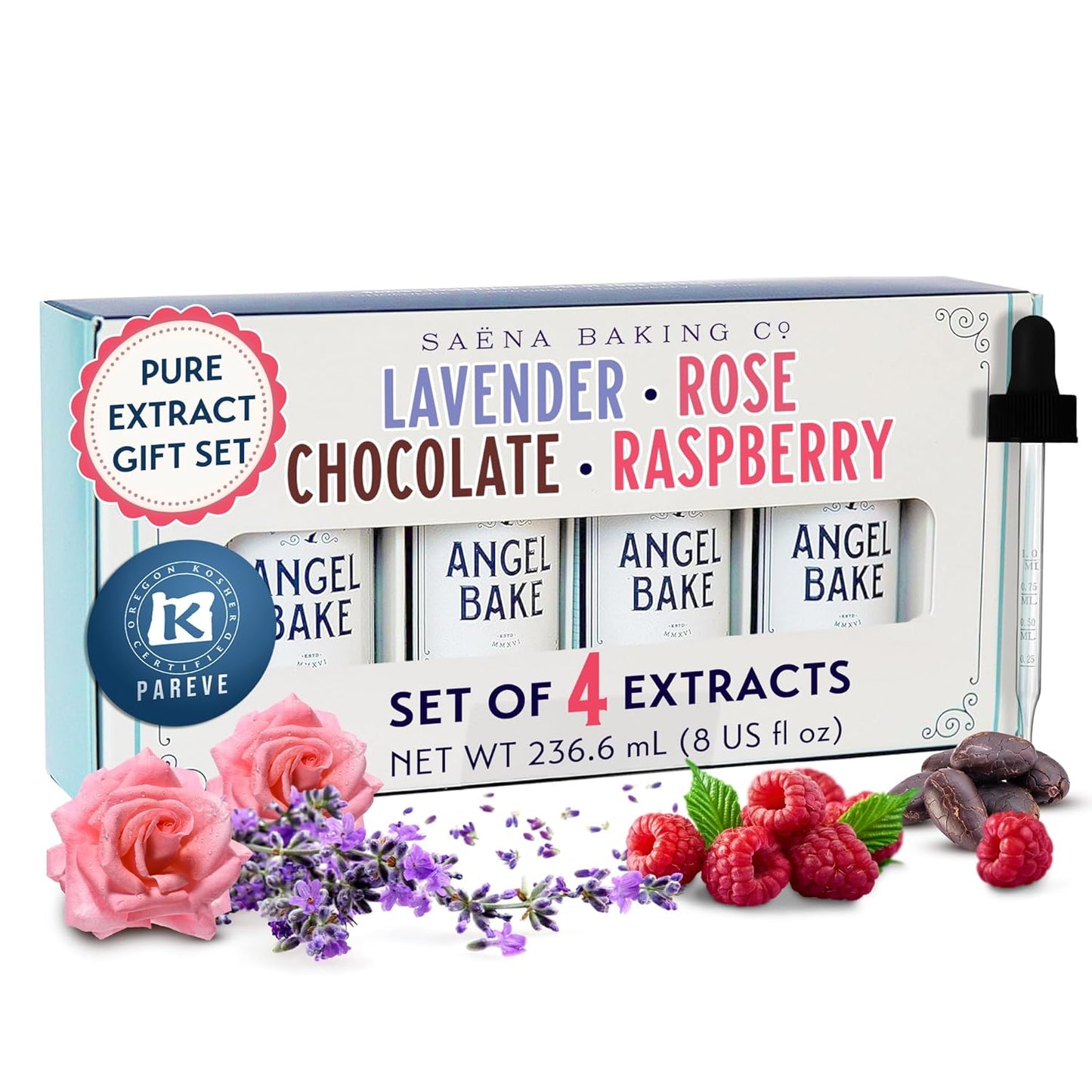 Pure Chocolate and Raspberry Extract Set for Home Chefs