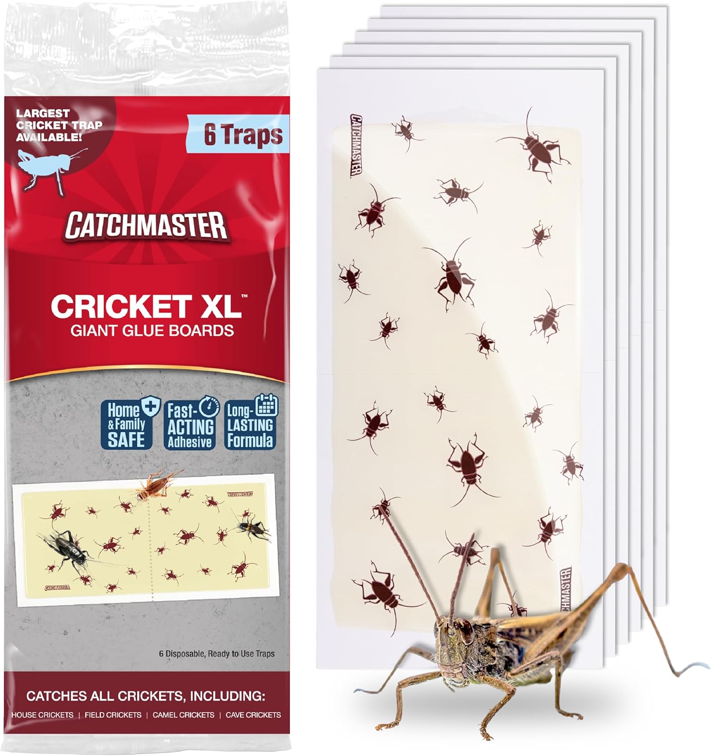 6-Pack Catchmaster XL Giant Glue Boards - Ultimate Indoor Insect Traps