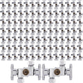 EFIELD 1/4 Turn Dual Compression Angle Stop Valve Pack of 100
