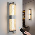 Battery Operated Resin Wall Sconce - Wireless Rechargeable Wall Light