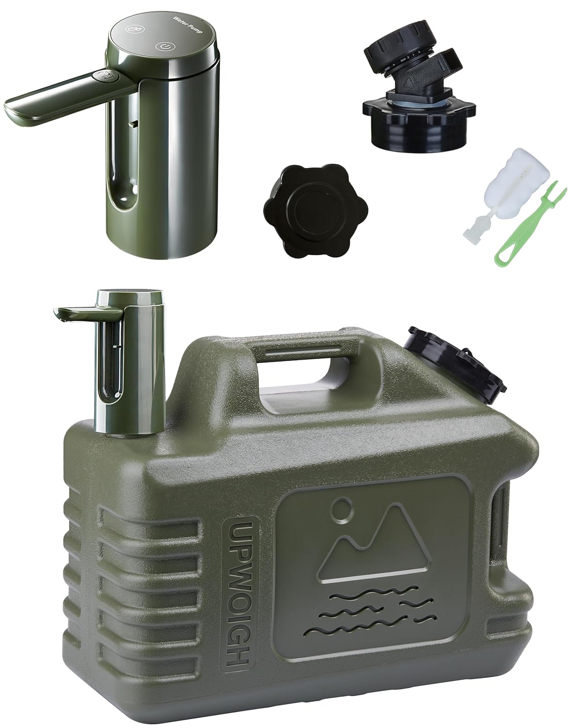 5 Gallon Water Jug with Automatic Touch Control Pump for Outdoors