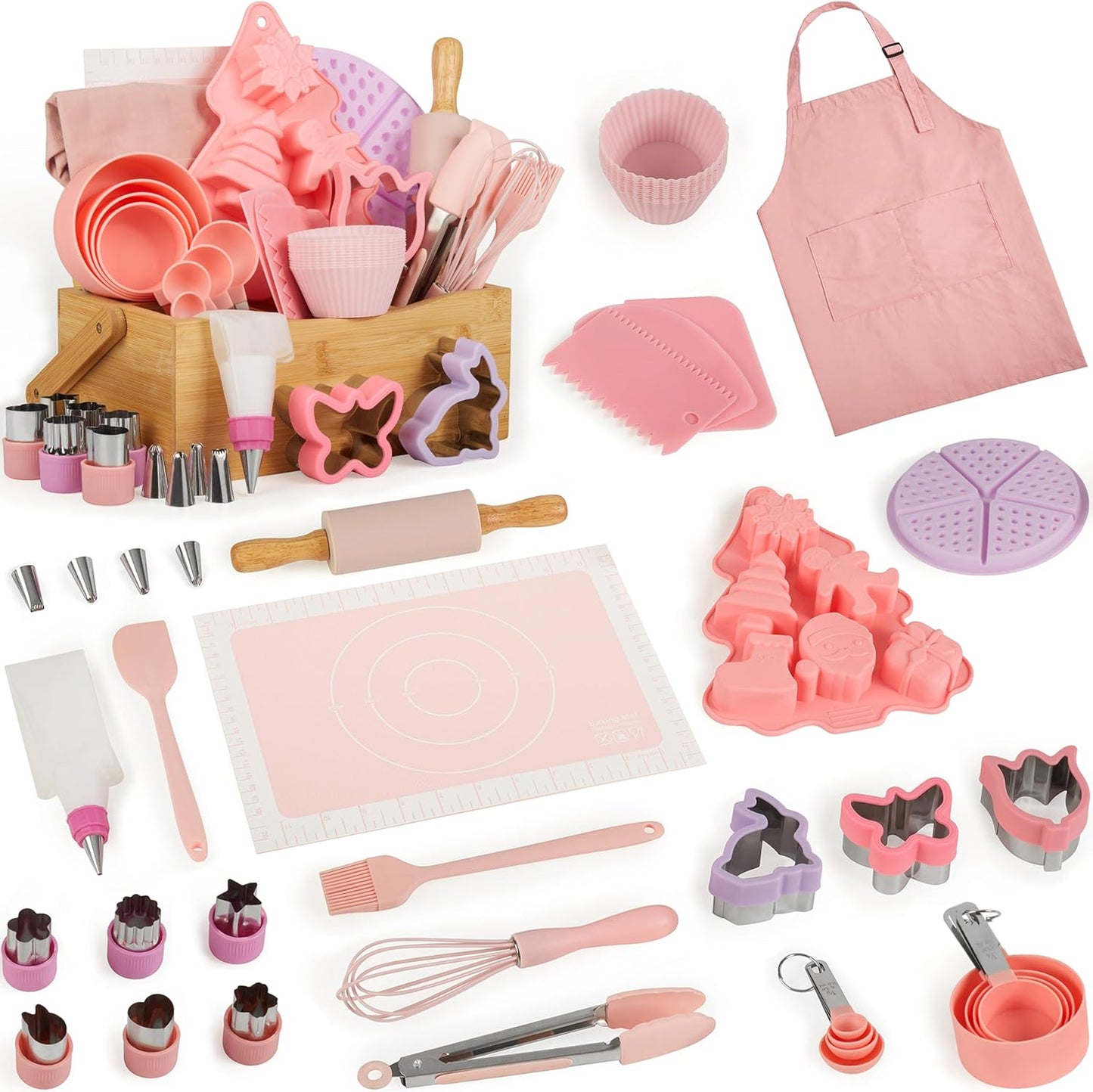 Pulcher Kids Baking Set for Little Chefs with Apron and Tools