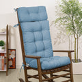 Rocking Chair Cushion Tufted High Back with Removable Neck Pillow