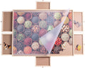 1000 Piece Wooden Puzzle Table with 6 Drawers and Cover - Portable