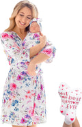 Mom and Baby Matching Robe and Swaddle Set for Girl or Boy - Luxury