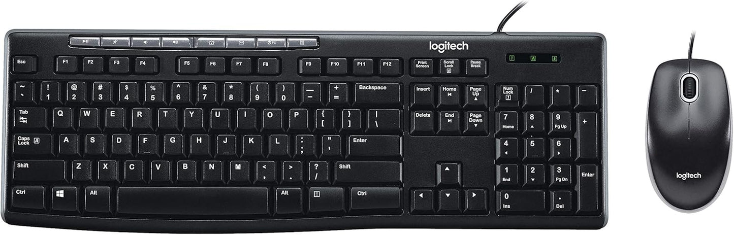 Logitech Combo: Full-Size Keyboard & HD Optical Mouse