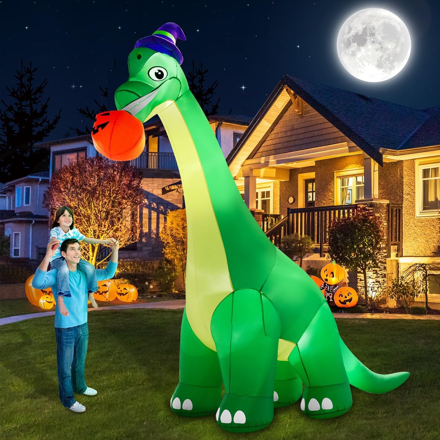 13Ft Giant Halloween Dinosaur Inflatable by zukakii