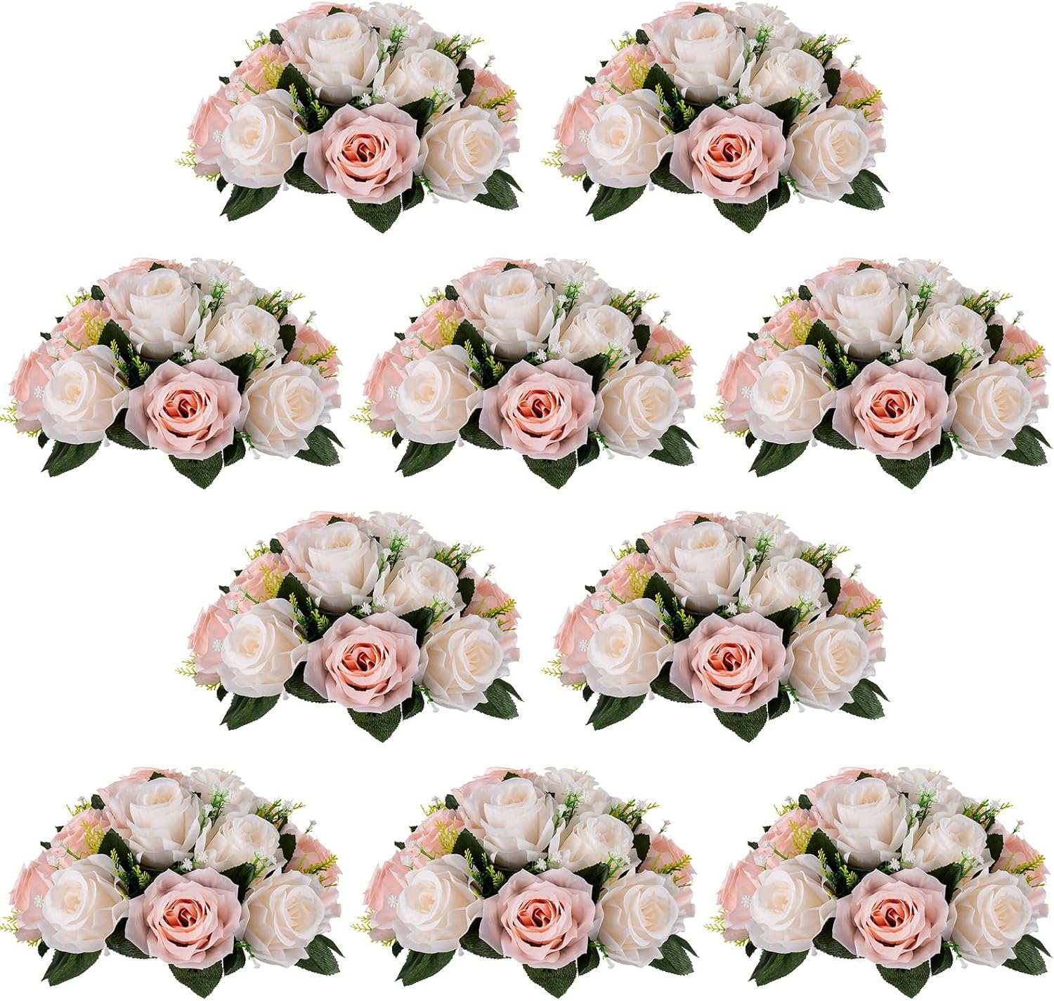 NUPTIO Flower Balls for Wedding Centrepieces - 10 Pcs 9.5in