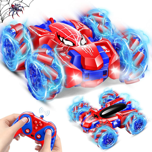 Fast Rechargeable Stunt RC Car with Light Strip - Perfect Kids' Gift!