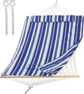 SUNCREAT 2 Person Hammock with Hardwood Spreader Bar - Cozy Outdoor