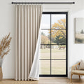 100% Blackout Curtains for Bedroom 84 in Long - Pinch Pleat Linen