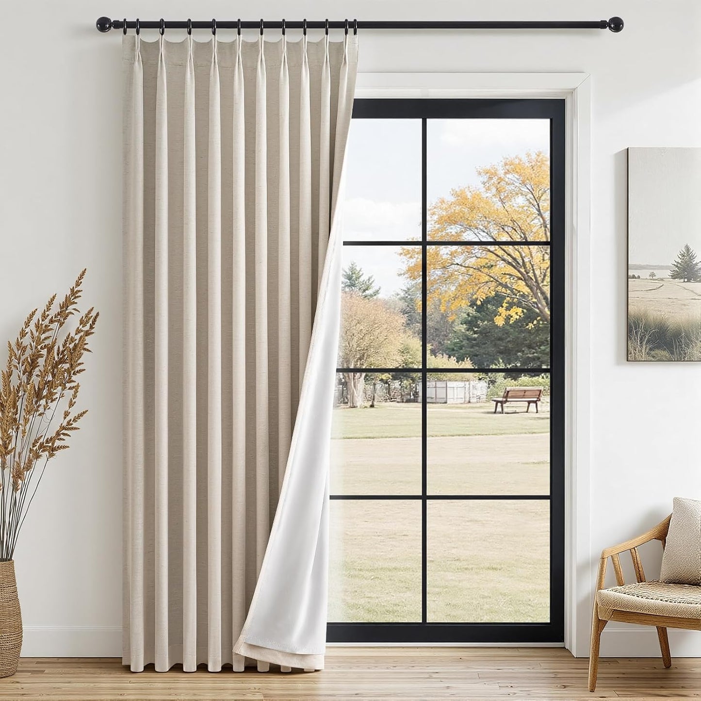 100% Blackout Curtains for Bedroom 84 Inches Long - Elegant Design