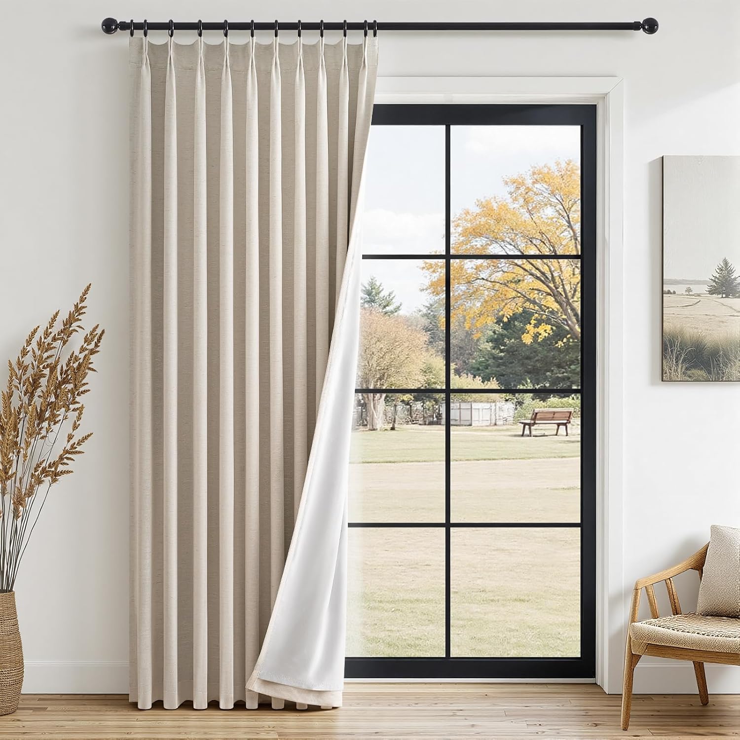 100% Blackout Curtains for Bedroom 84 Inches Long - Elegant Design