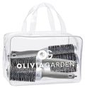 Olivia Garden Ceramic + Ion Round Thermal Hair Brush - Smooth Blowouts