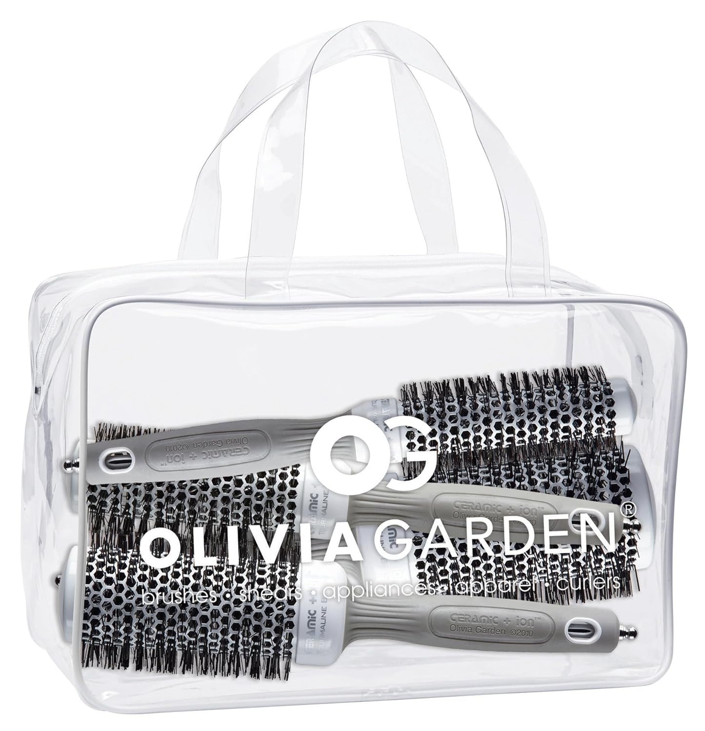Olivia Garden Ceramic Ion Round Thermal Hair Brush for Blowouts