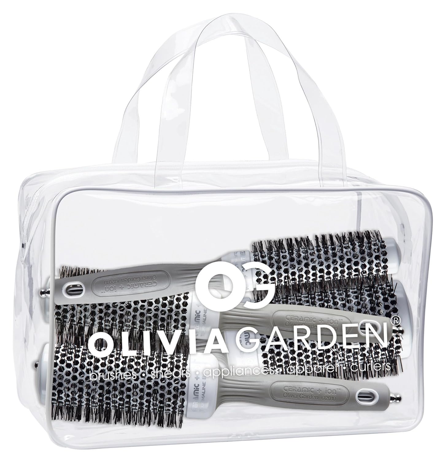 Olivia Garden Ceramic Ion Round Thermal Hair Brush for Blowouts