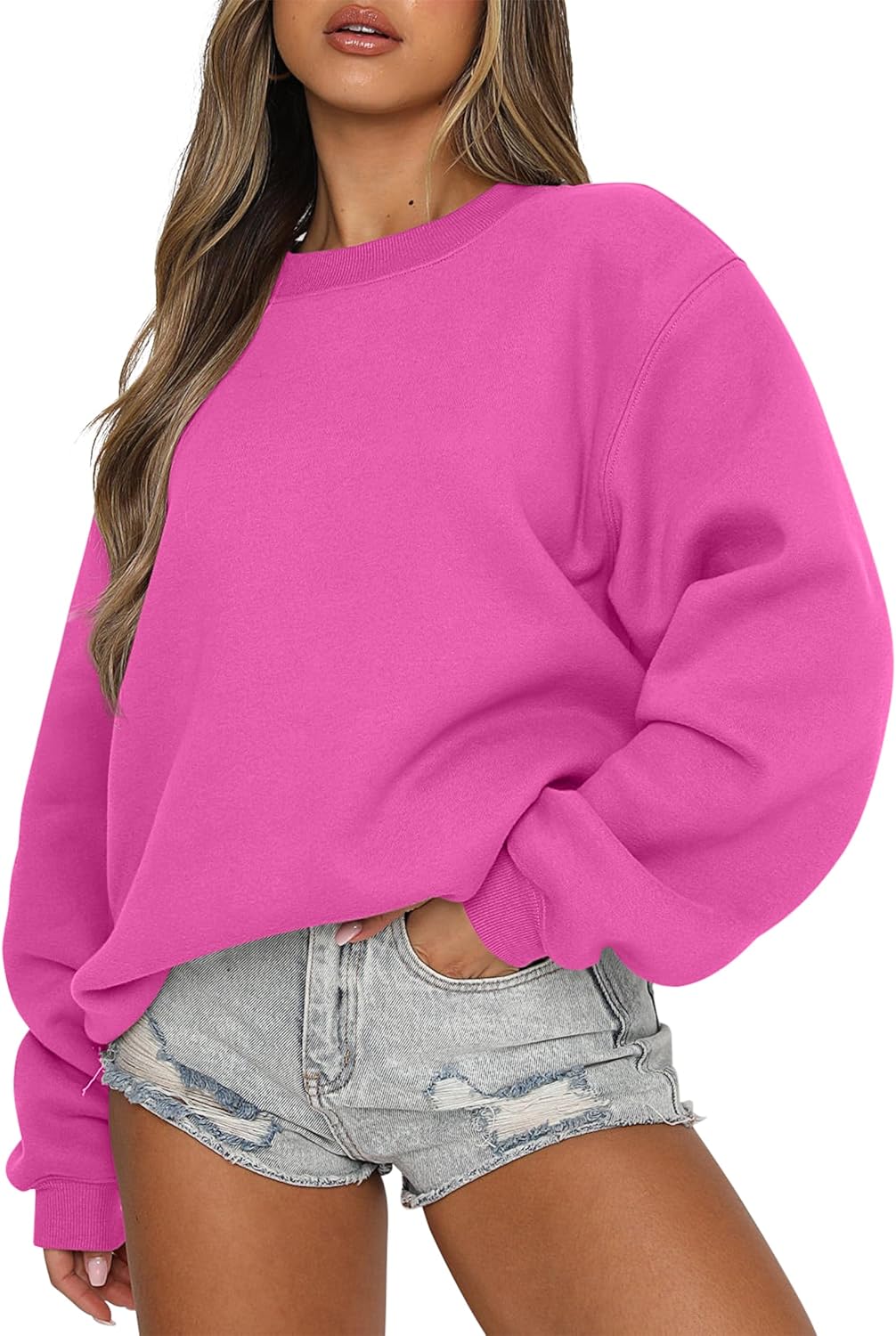 ANRABESS Womens Sweatshirts Oversized Pullover for Fall 2025