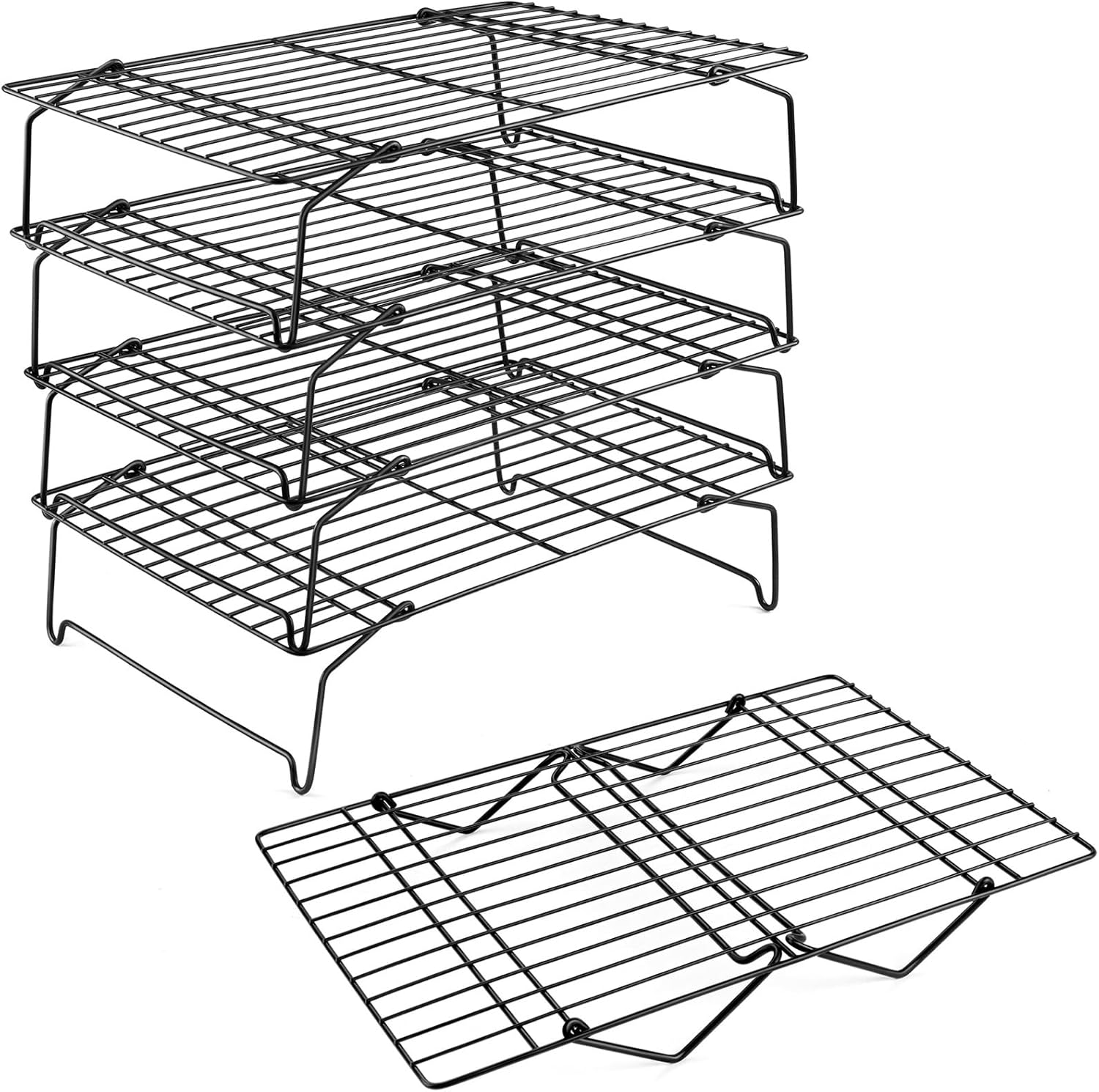 5-Tier Stainless Steel Cooling Rack for Baking and Roasting