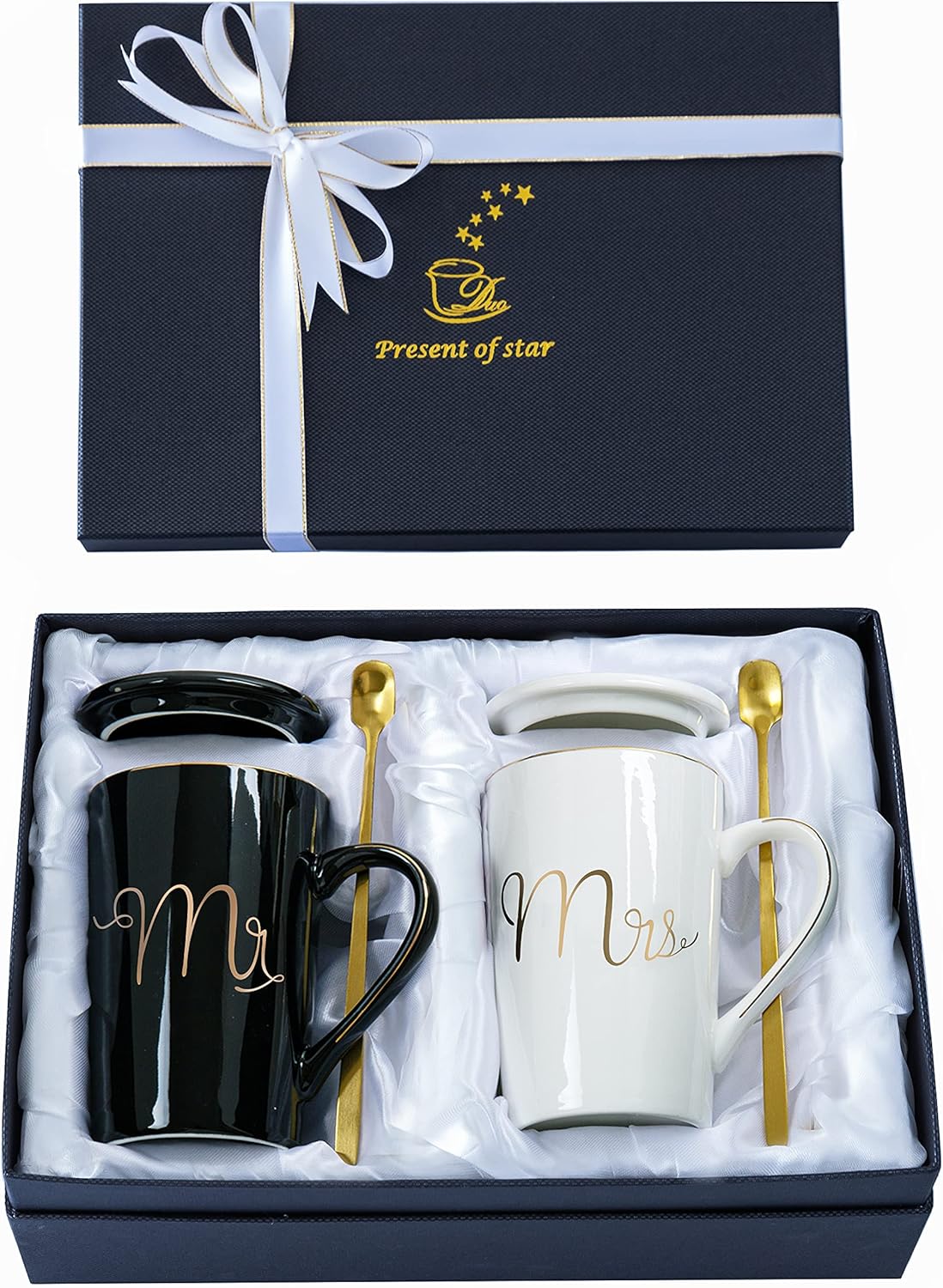 Mr & Mrs Coffee Mugs Set - Perfect Wedding Gift