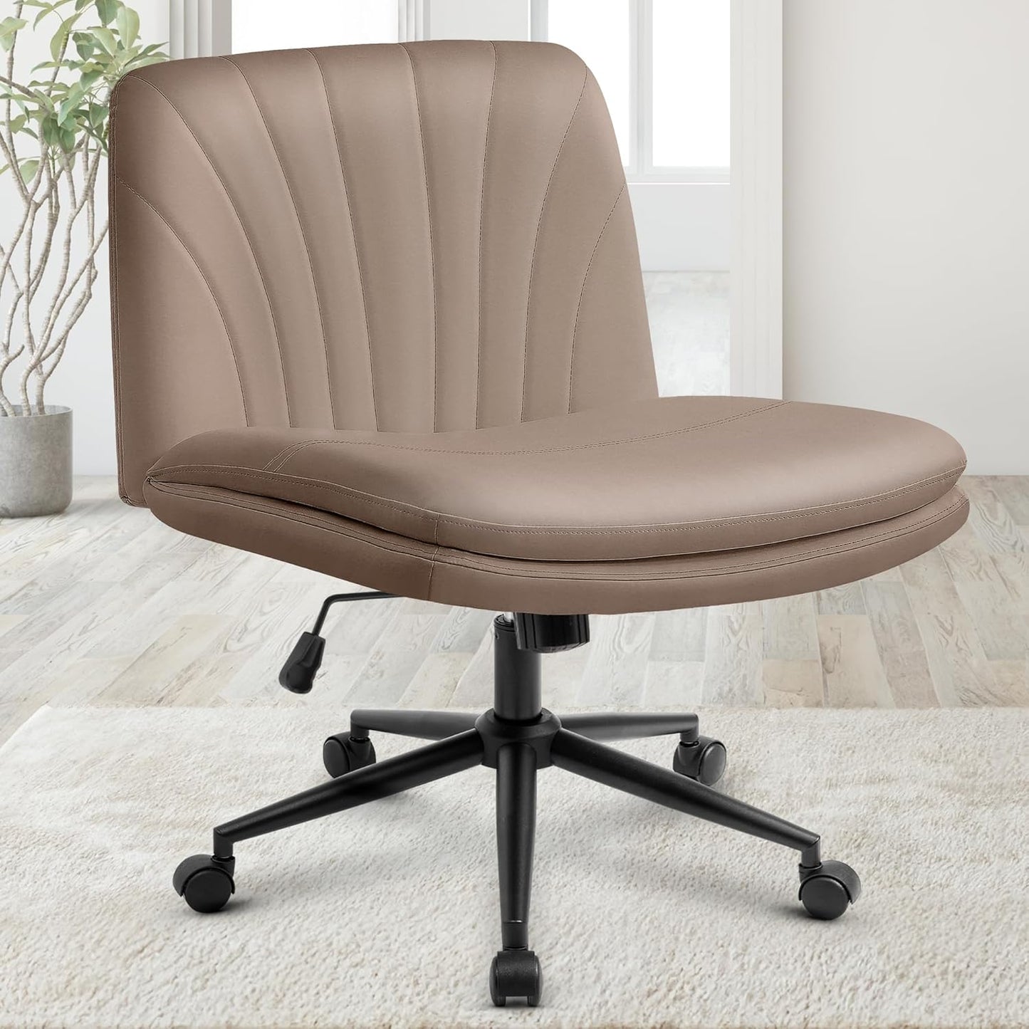 Orange Factory Criss Cross Chair with Wheels for Home Office