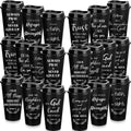 Christian 40 Pack 16oz Reusable Bible Verse Tumblers - Bulk Gifts
