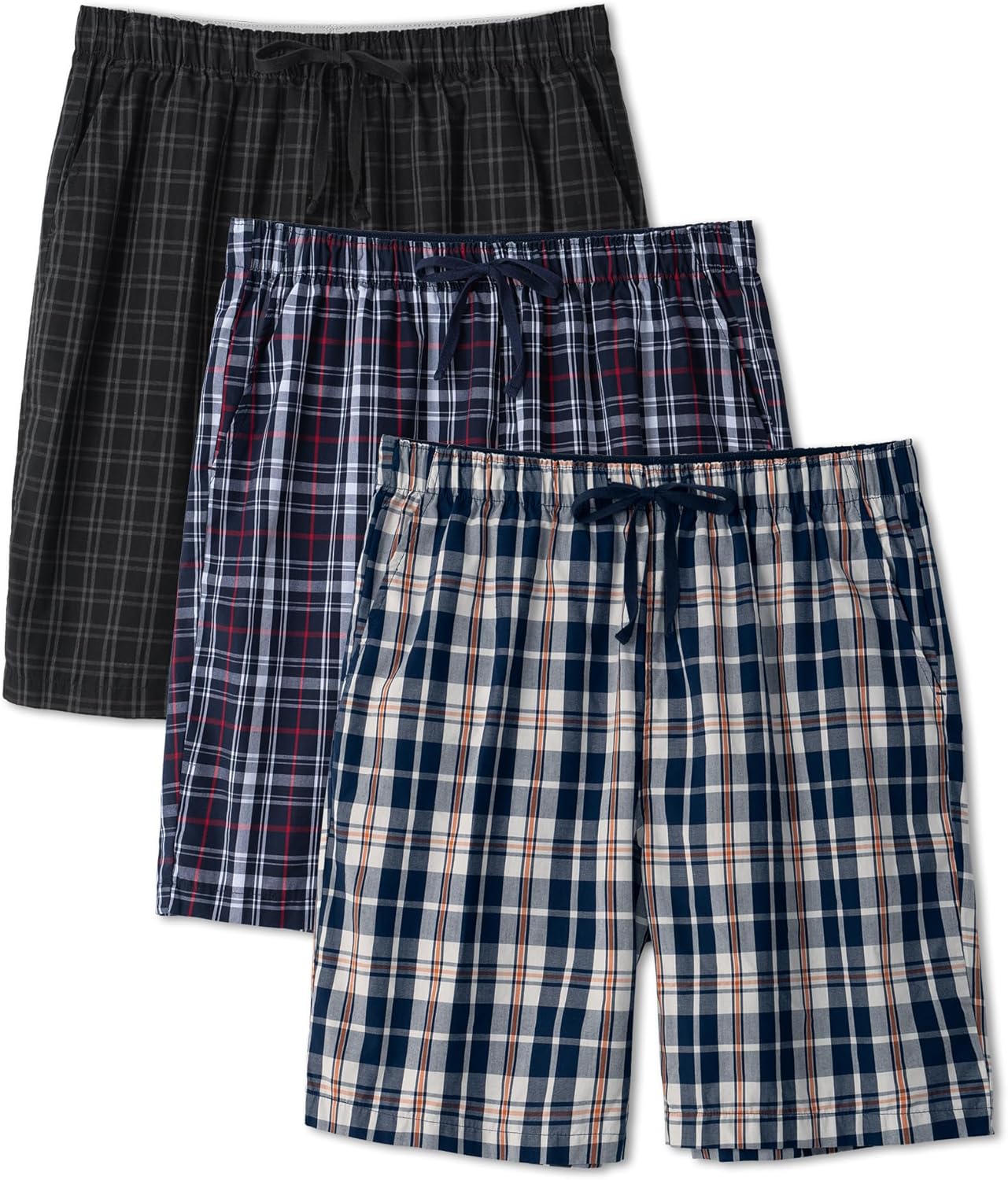 DAVID ARCHY Mens Pajama Pants Soft Cotton Plaid Sleepwear