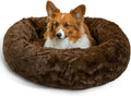 Comforting Donut Pet Bed for Dogs and Cats to Alleviate Anxiety