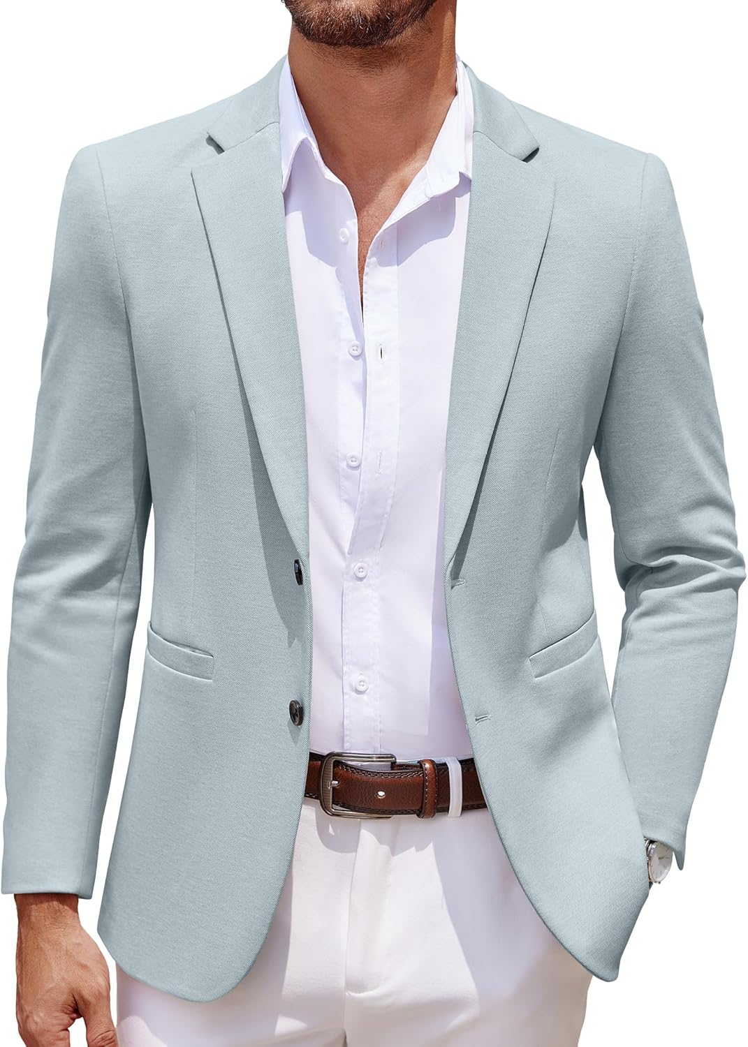 COOFANDY Men's Casual Knit Blazer for Stylish Comfort