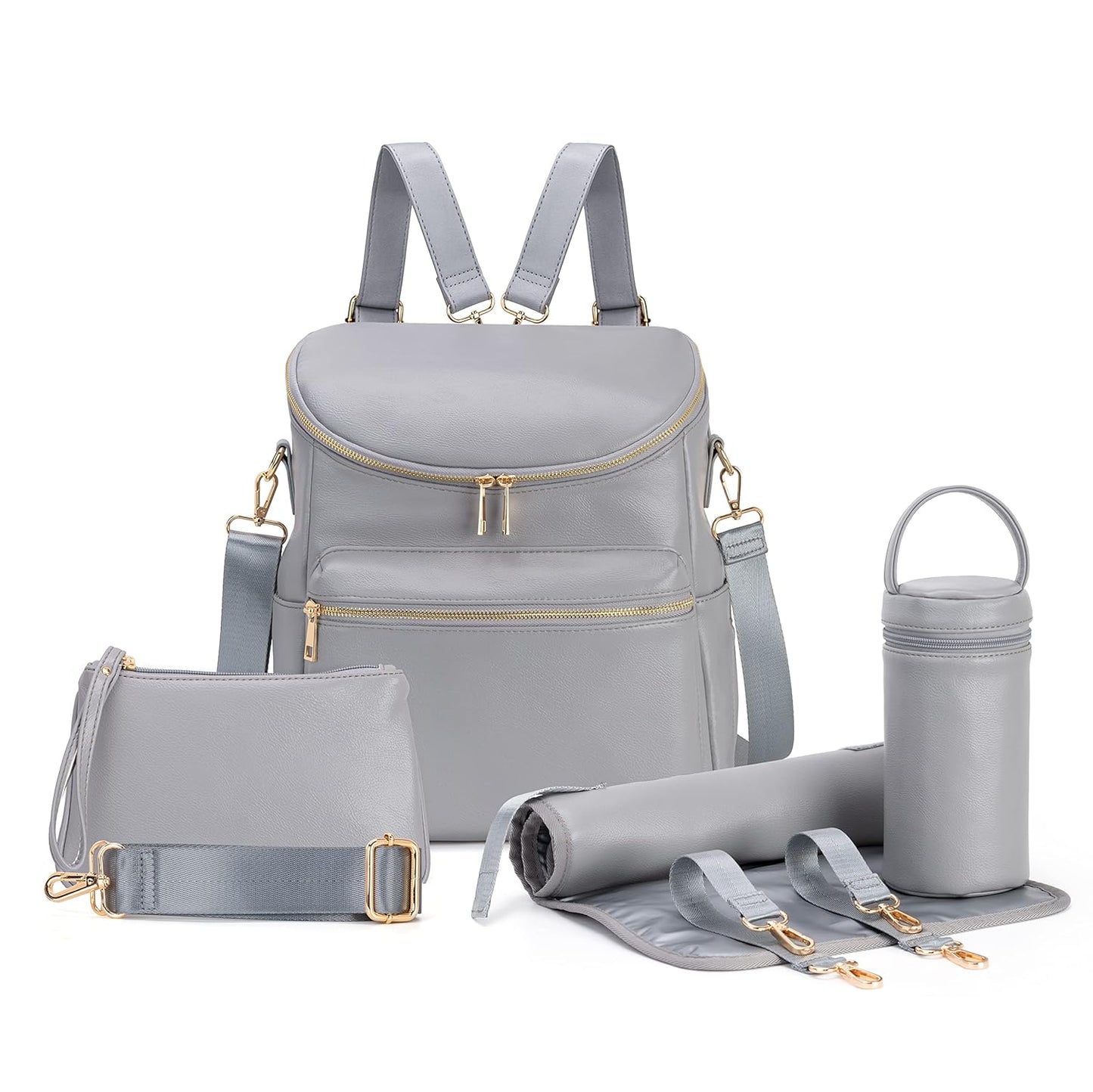 Minsong Diaper Bag Backpack for Stylish Parents on the Go